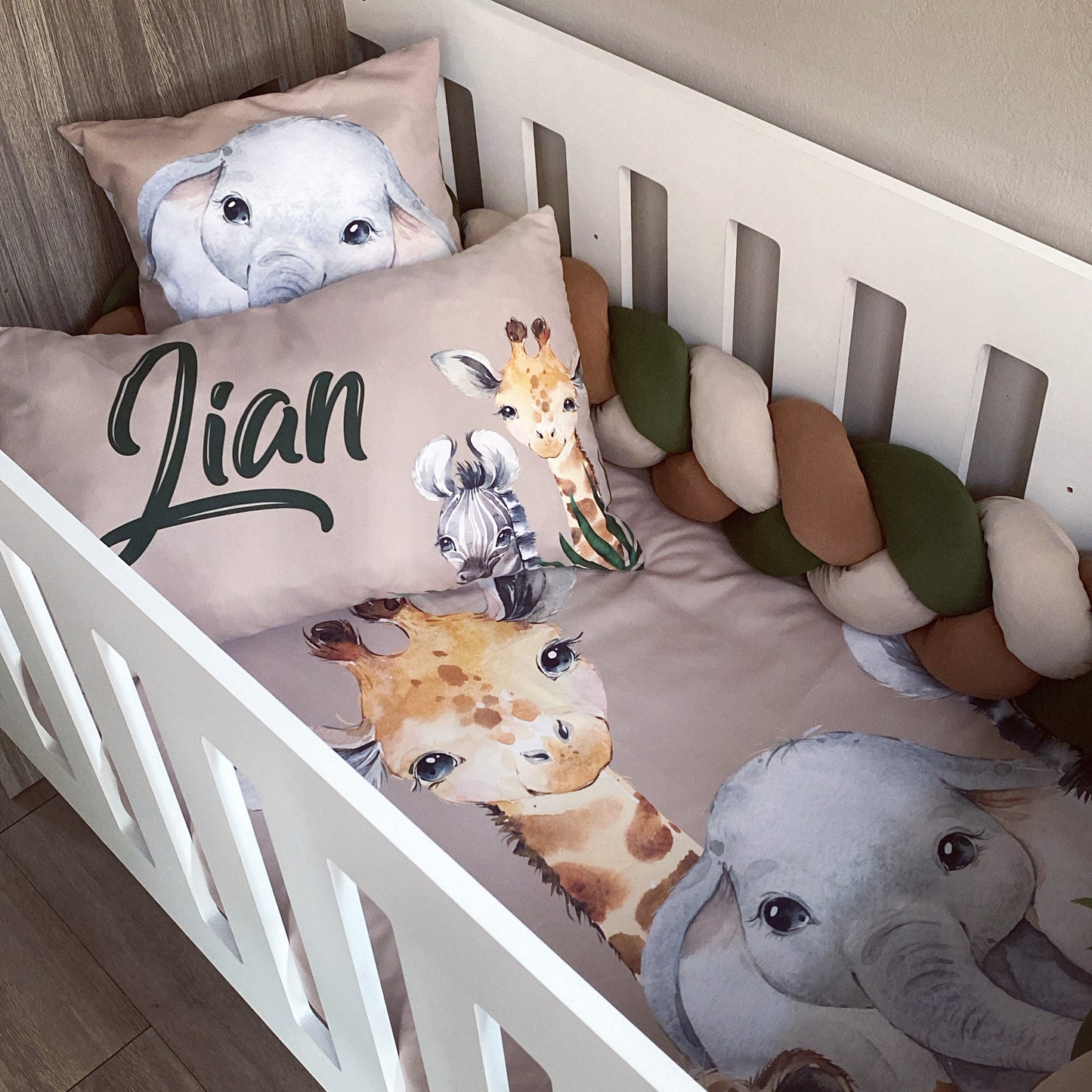 Cot Bedding - Stone Safari Set 01