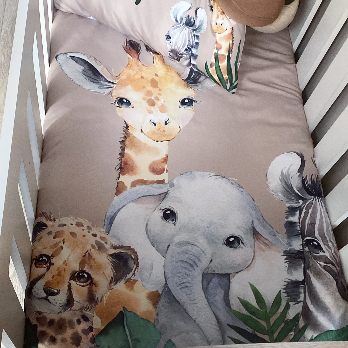Cot Bedding - Stone Safari Set 01