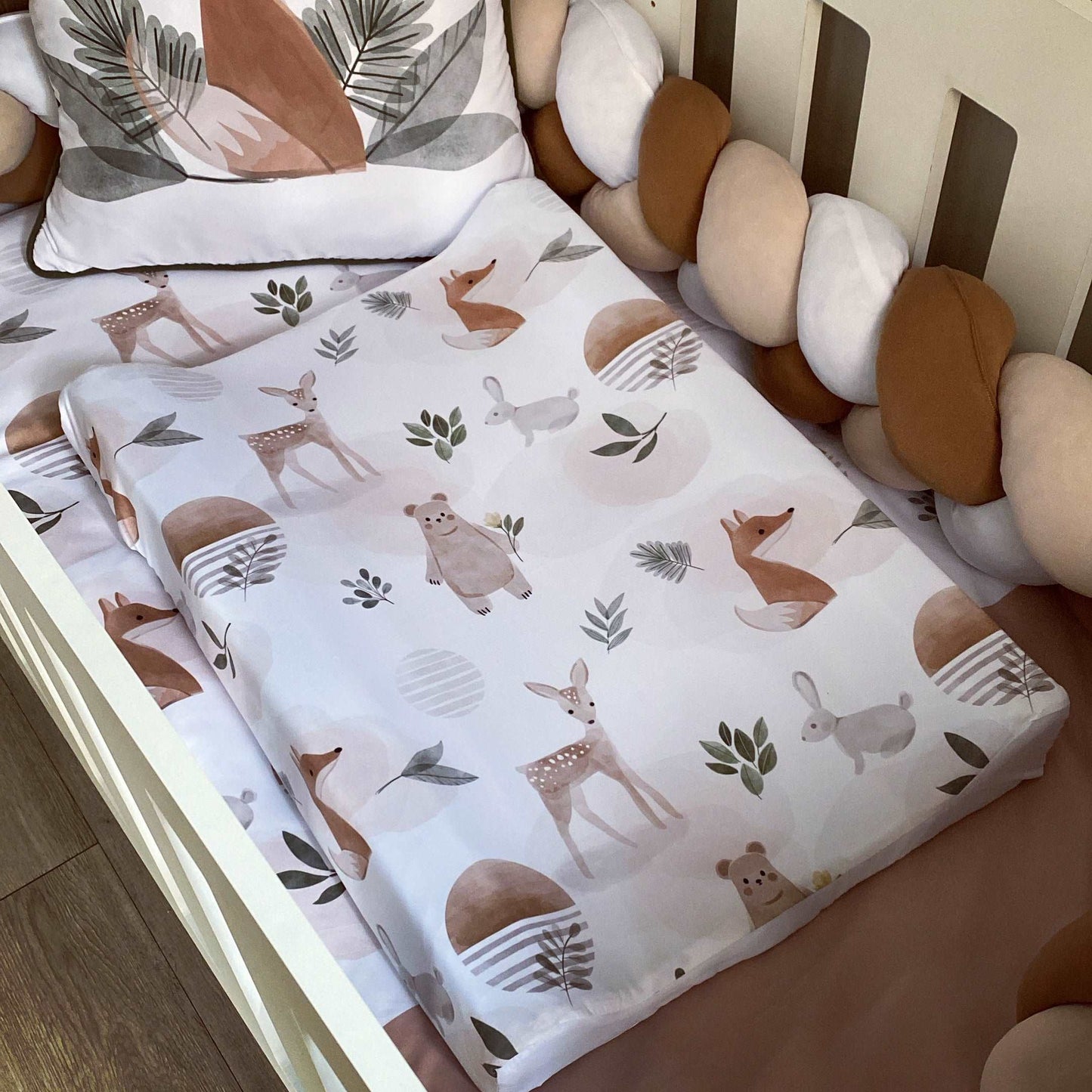 Cot Bedding - Boho Woodlands Set 01