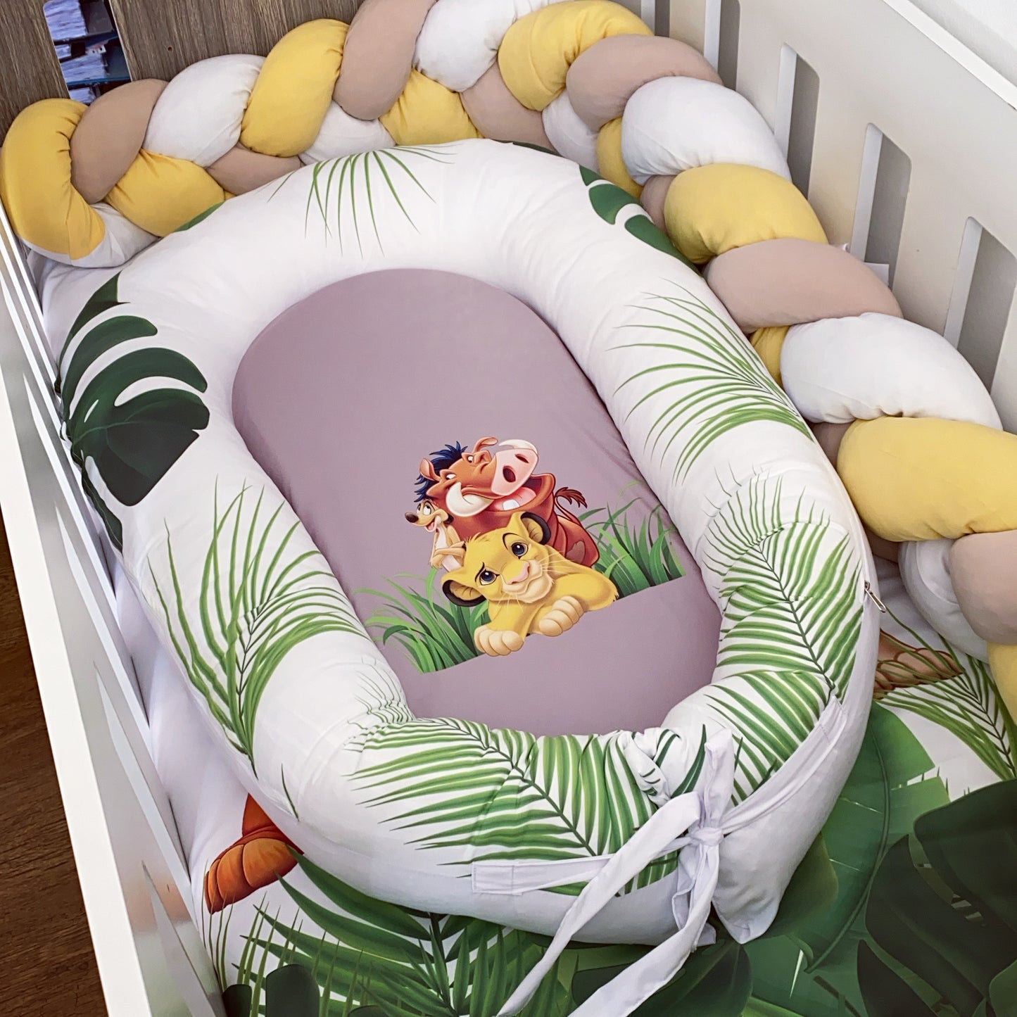 Cot Bedding - Yellow Lion King Set 01