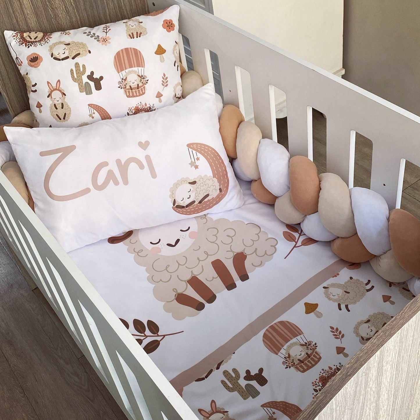 Cot Bedding - Boho Sheep Set 01