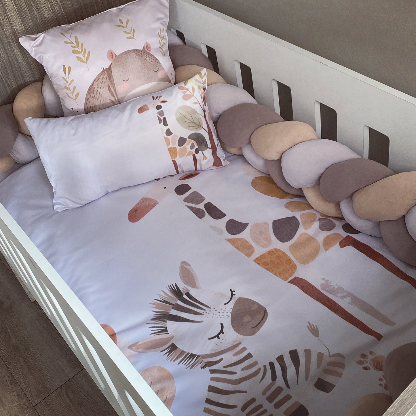 Cot Bedding - Stone Safari Set 02