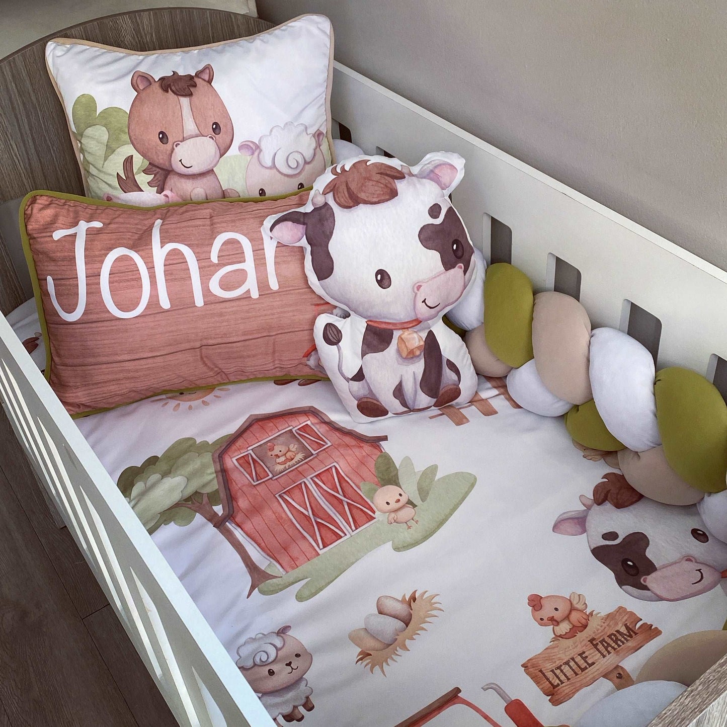Cot Bedding - Farm Set 03