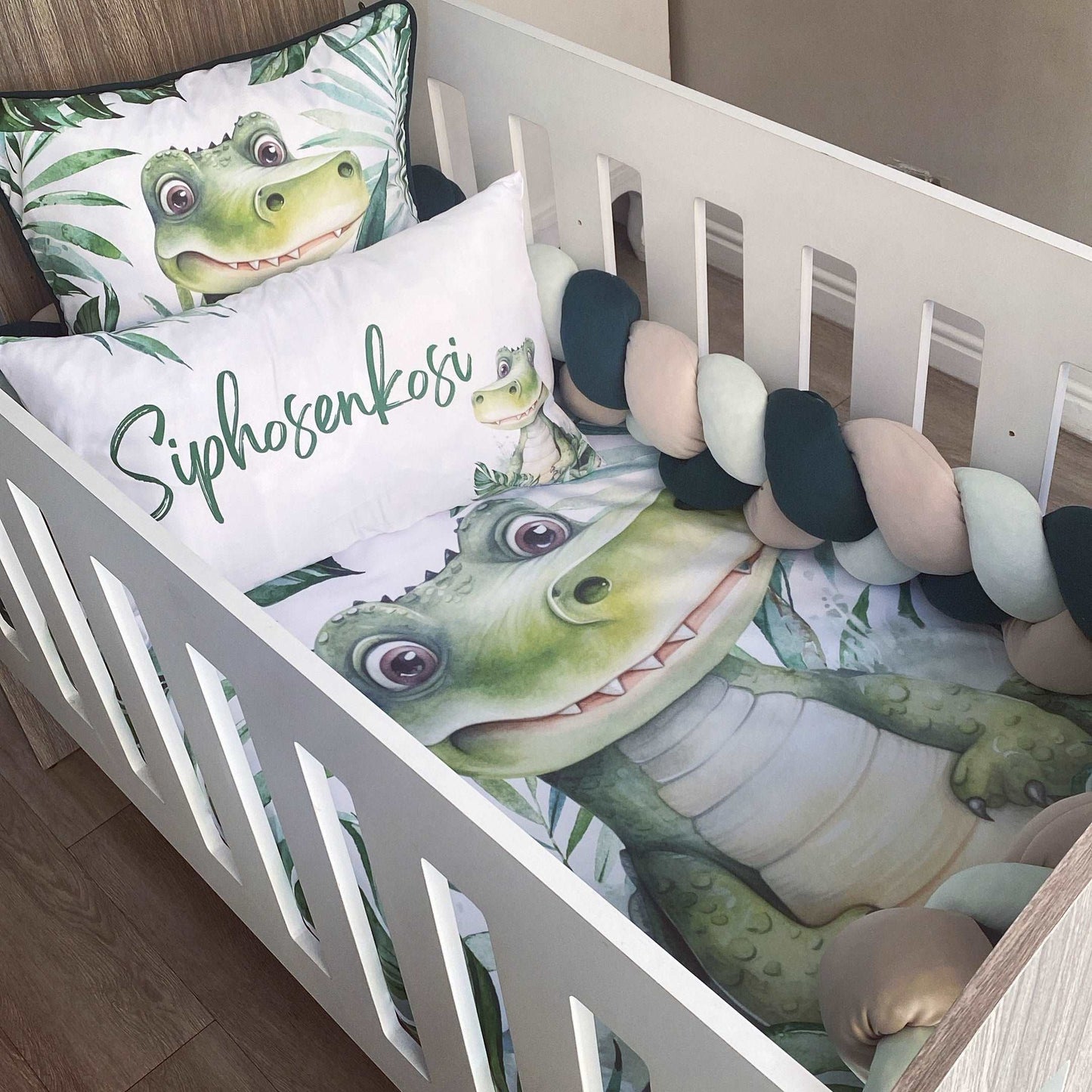 Cot Bedding - Crocodile Set 01