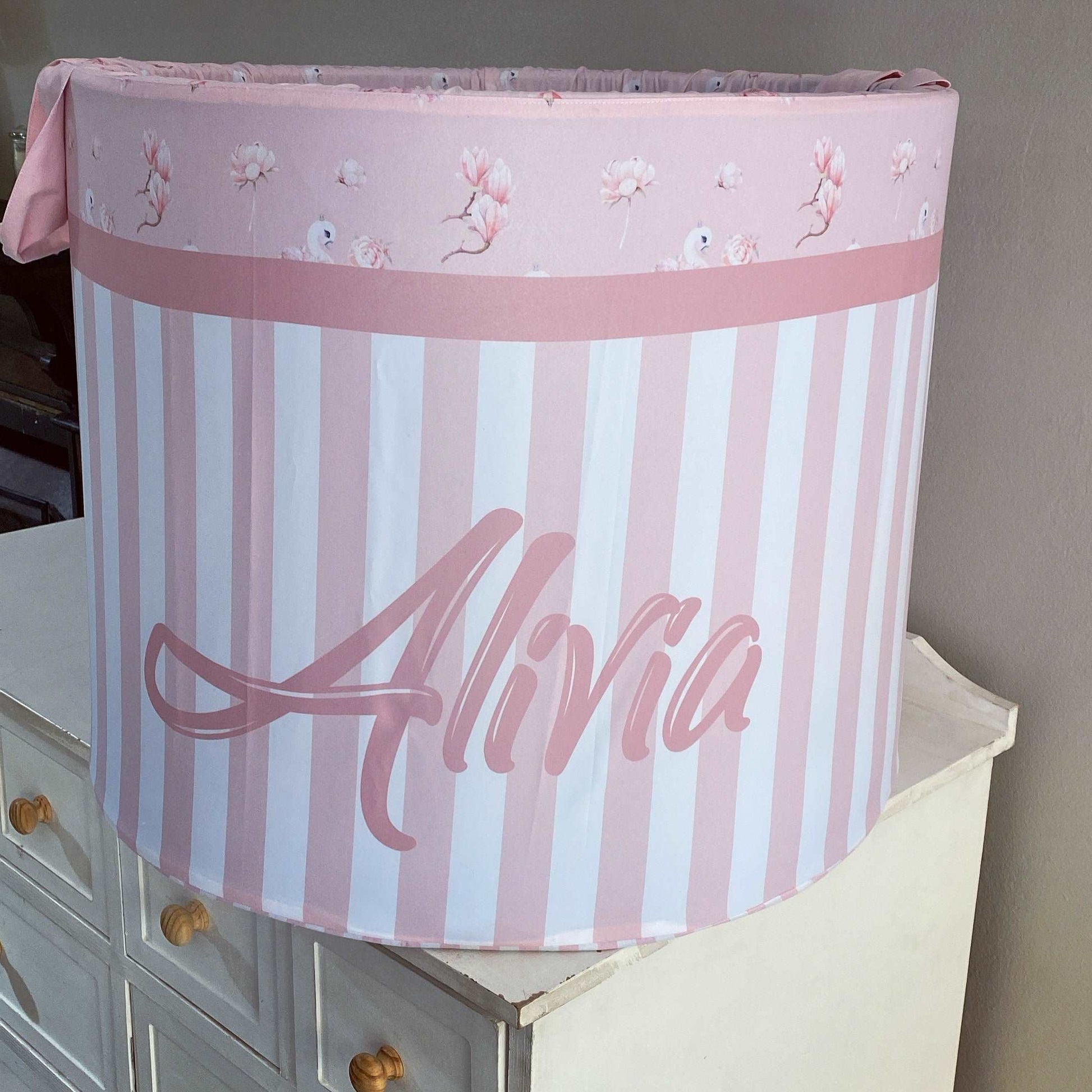 Cot Bedding - Pink Swan Set 01