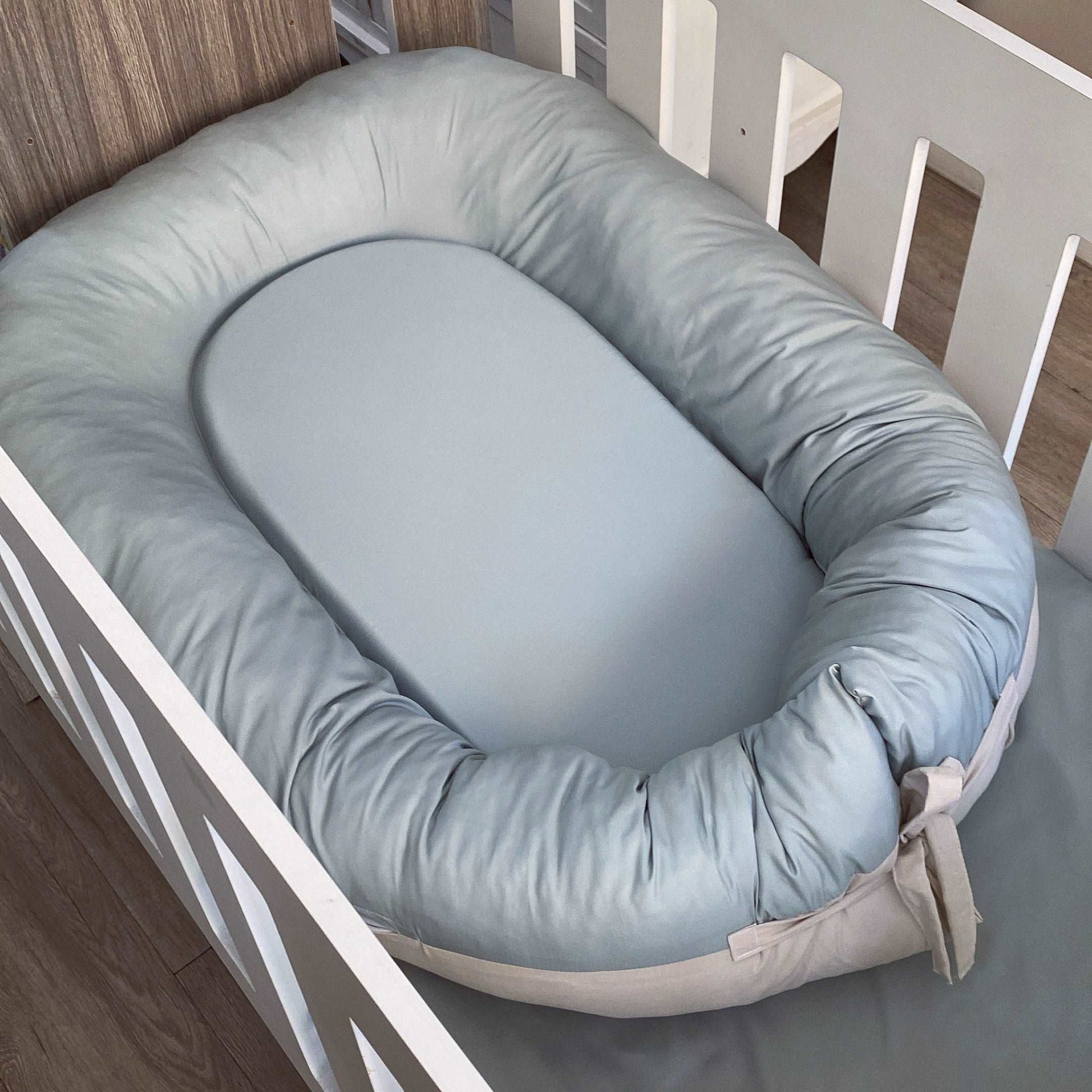 Cot Bedding - Plain Aqua Set 01