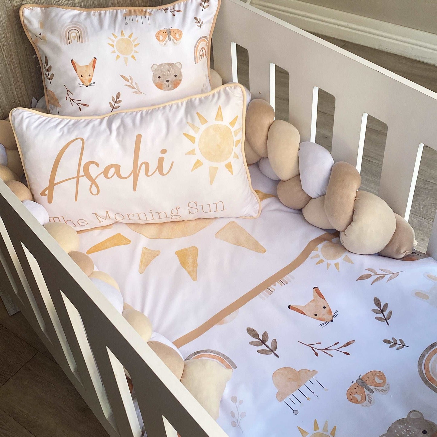 Cot Bedding - Boho Sun Set 01