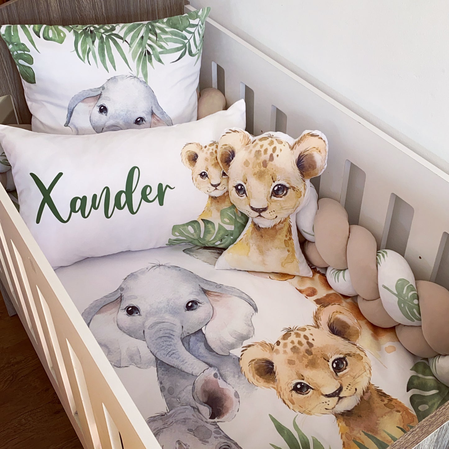 Cot Bedding - Stone Safari Set 04