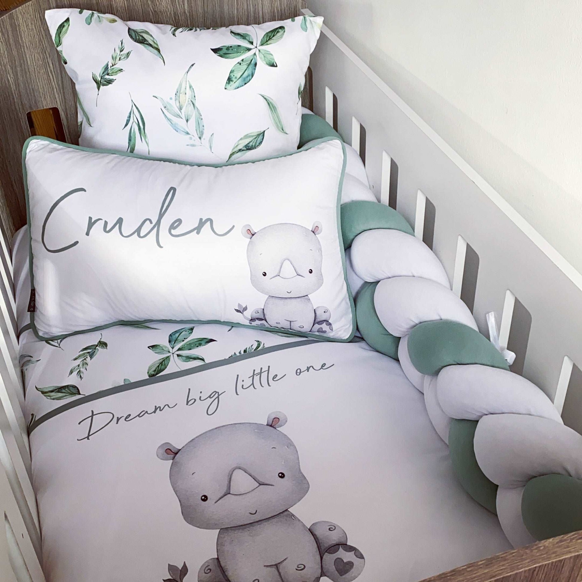 Cot Bedding - Rhino Set 01