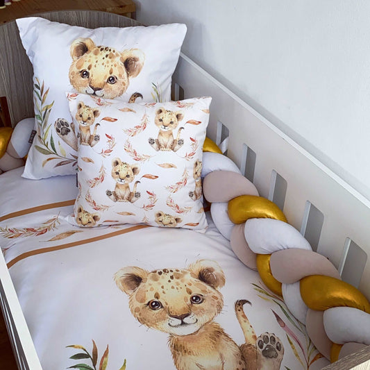 Cot Bedding - Gold Lion Set 01