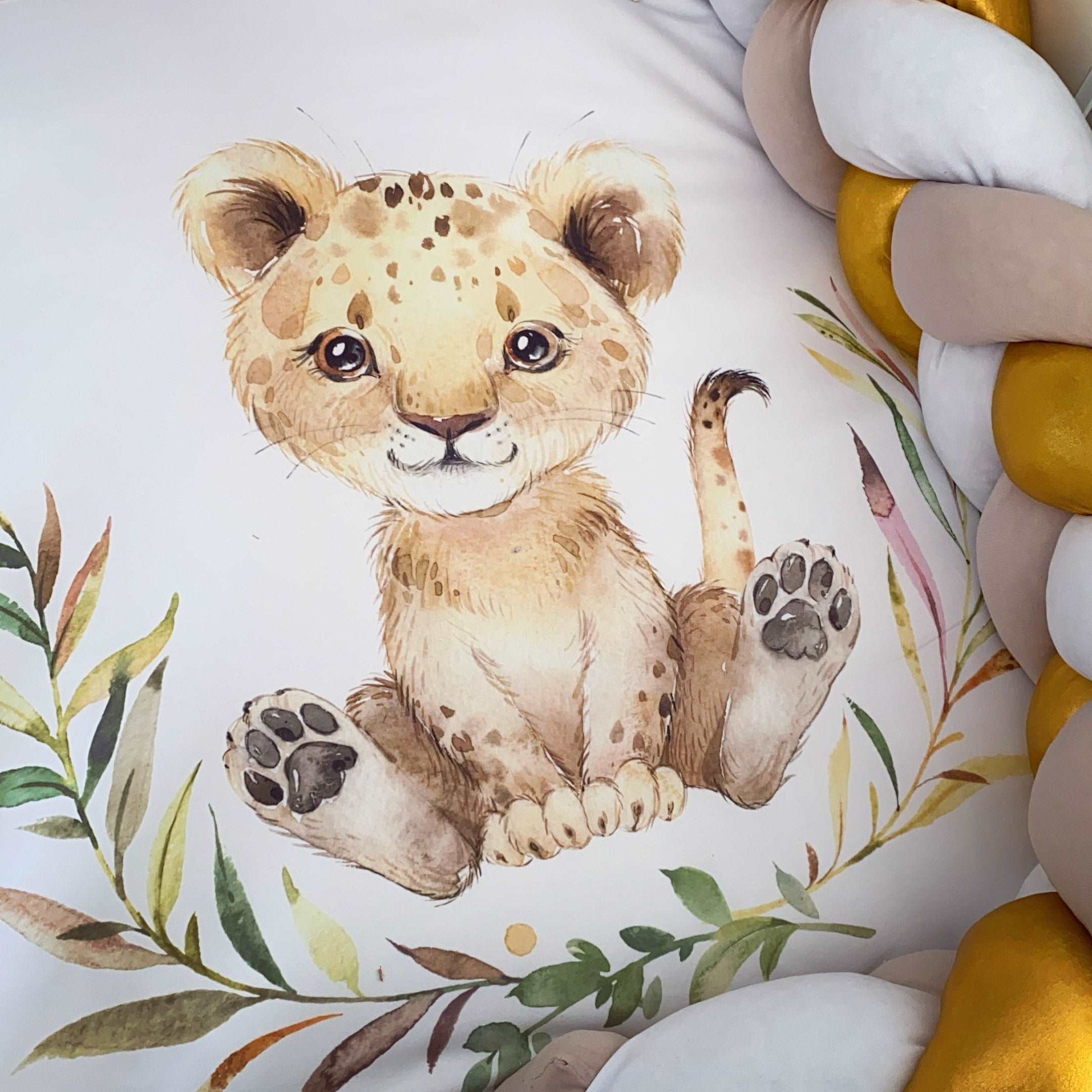 Cot Bedding - Gold Lion Set 01