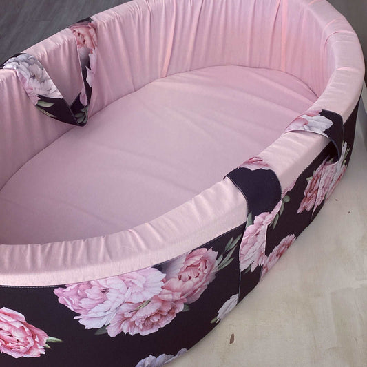 Carry Cot - Pink Peony 01