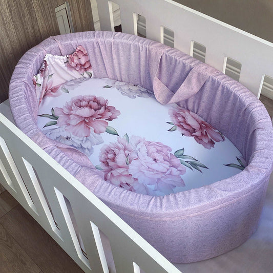 Carry Cot - Pink Peony 02