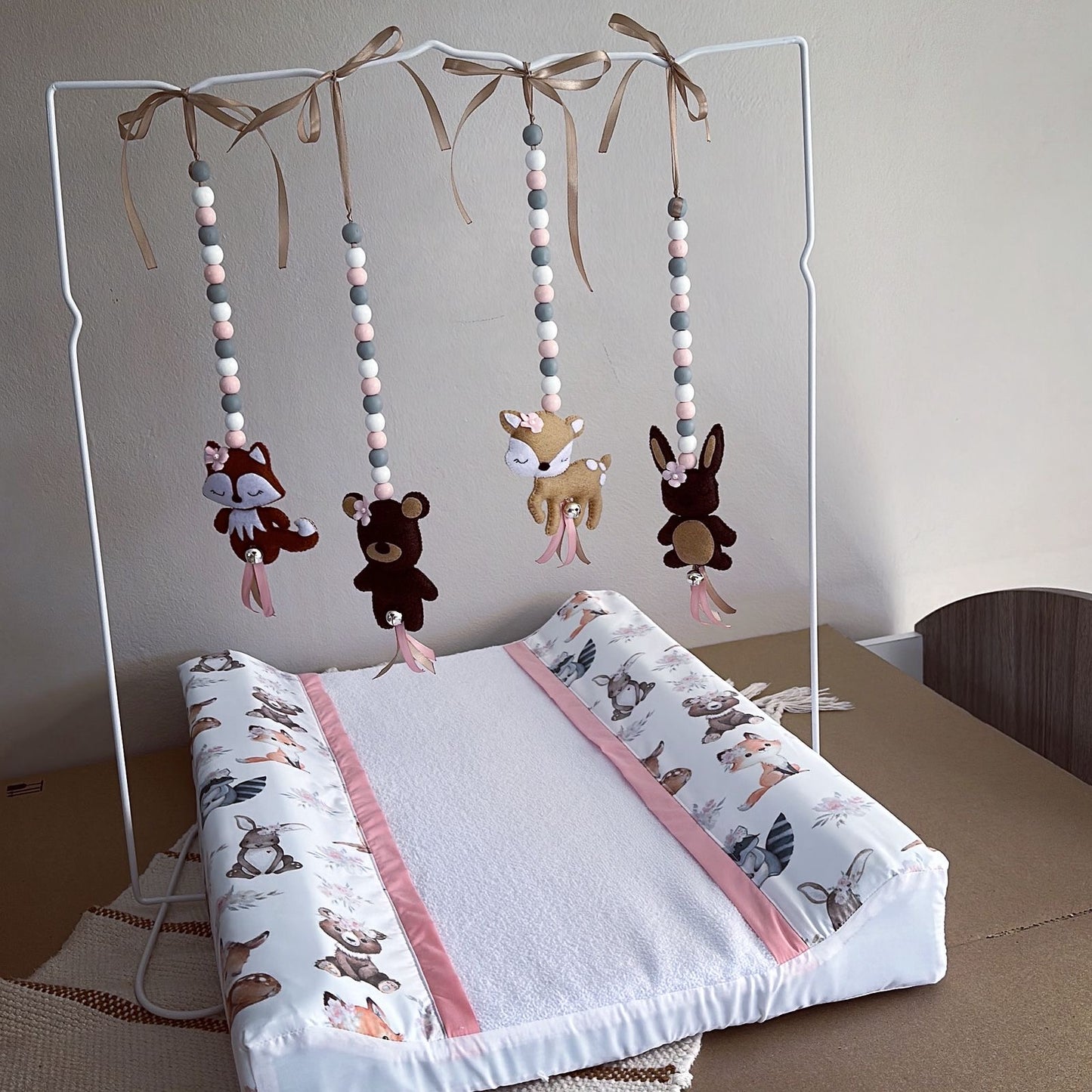 Cot Bedding - Pink Woodlands Set 10
