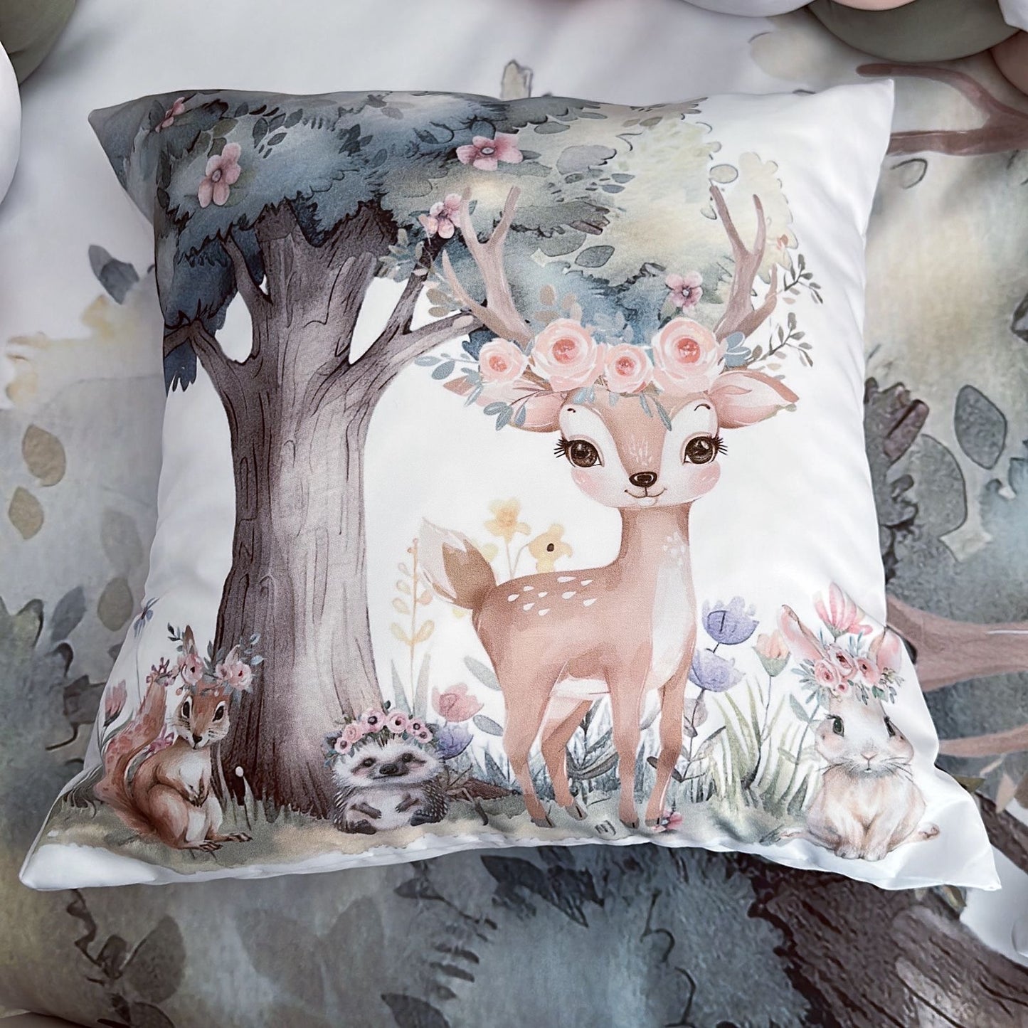 Cot Bedding - Pink Deer Set 03
