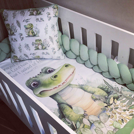 Cot Bedding - Crocodile Set