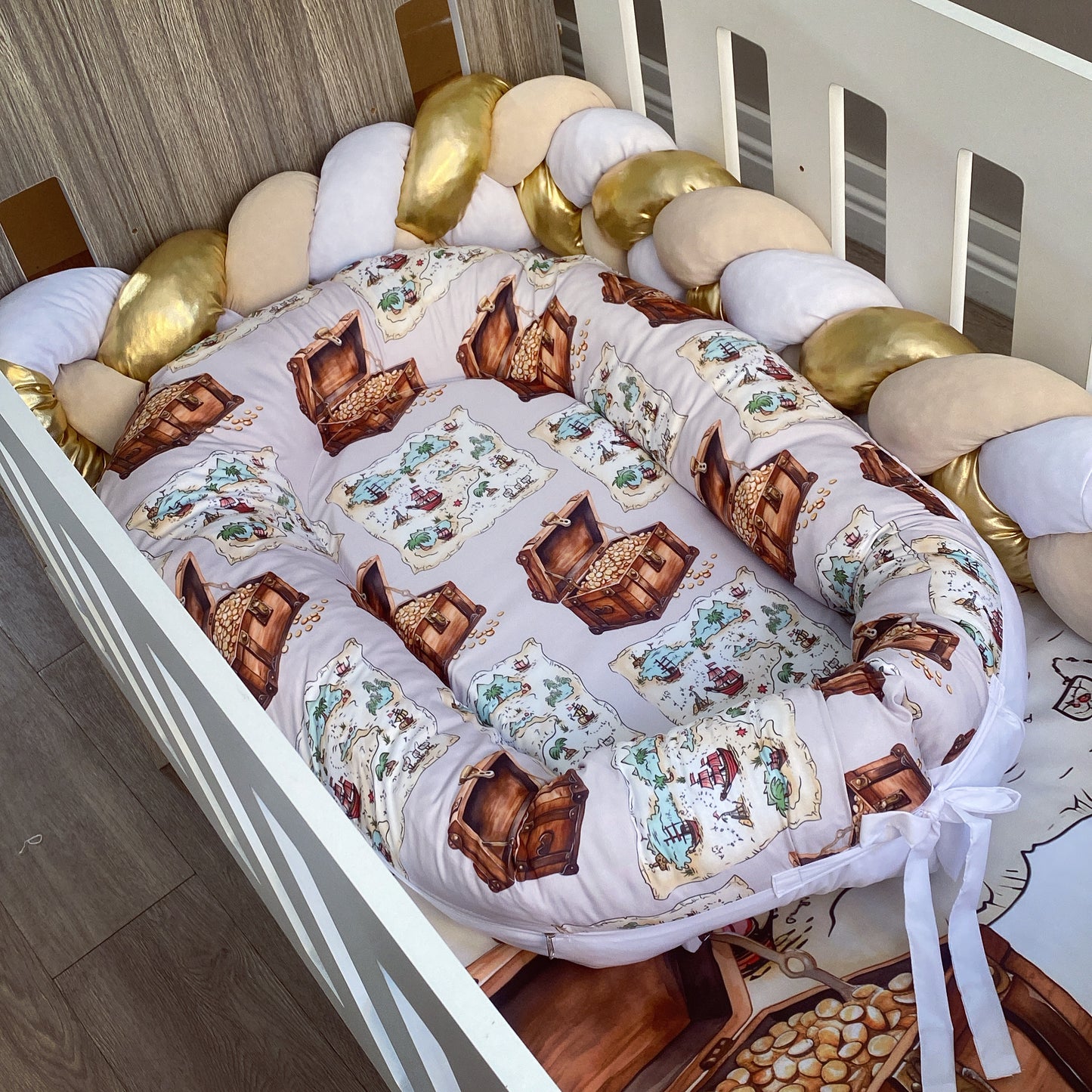Cot Bedding - Treasure Map Set 01