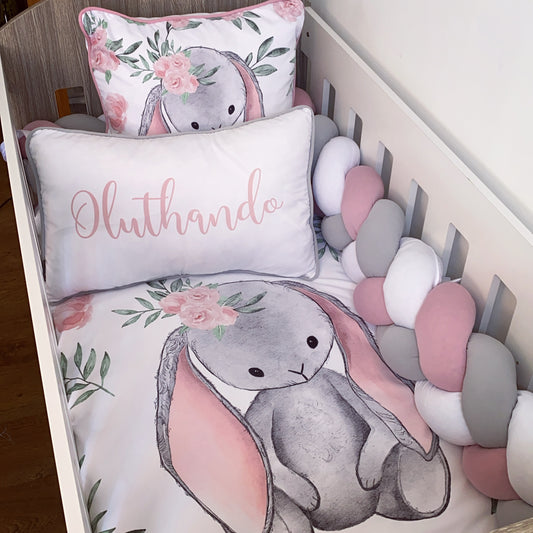 Cot Bedding - Pink Bunny Set 25