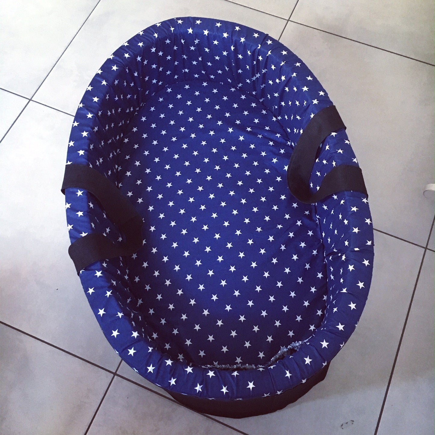 Carry Cot - Navy Stars 01