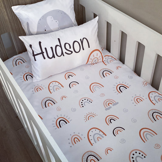 Cot Bedding - Boho Rainbow Set 04