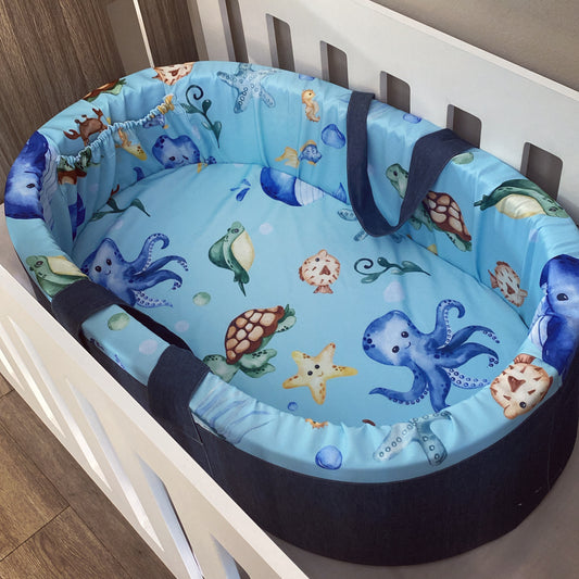 Carry Cot - Blue Ocean 01