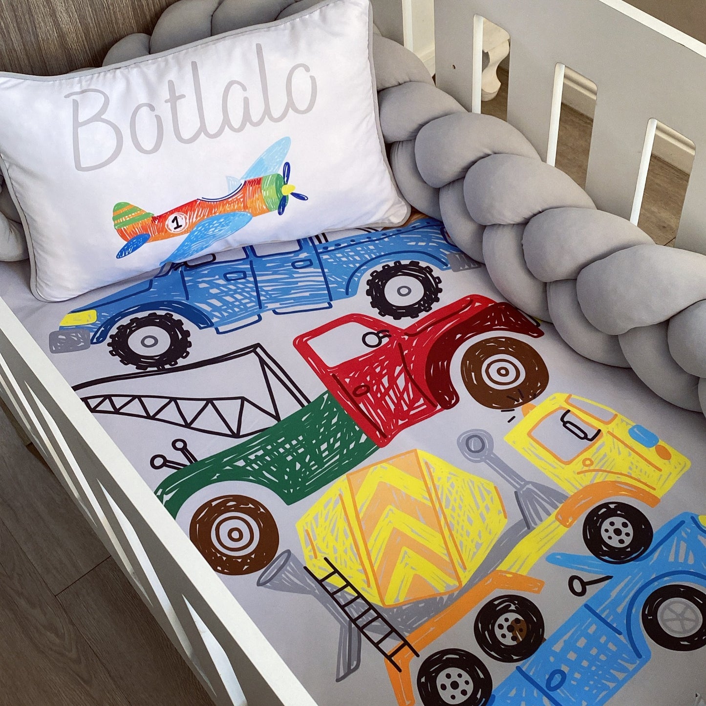 Cot Bedding - Transport Set 02