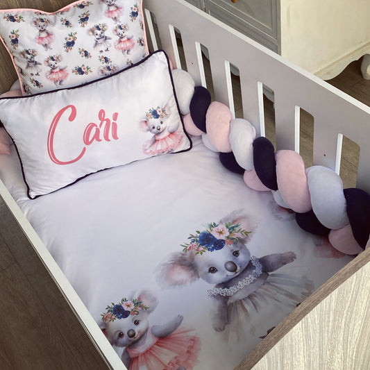 Cot Bedding - Pink Koala Set 02