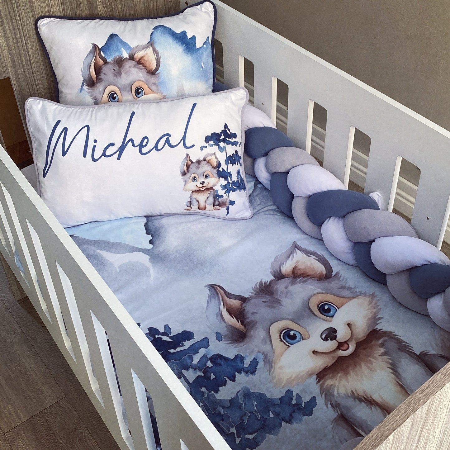 Cot Bedding - Wolf Set 02