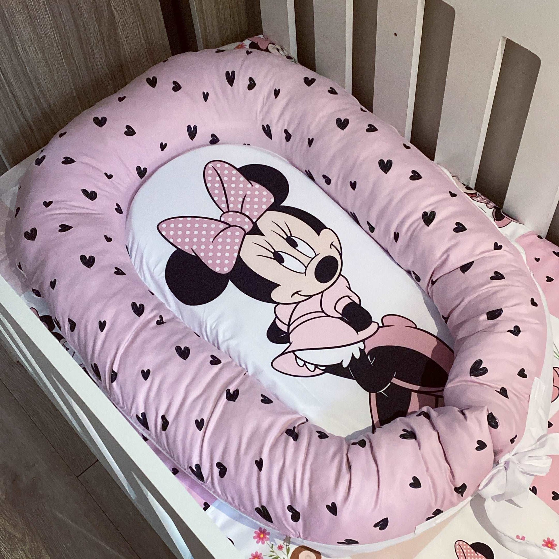 Cot Bedding - Pink Minnie Set 02