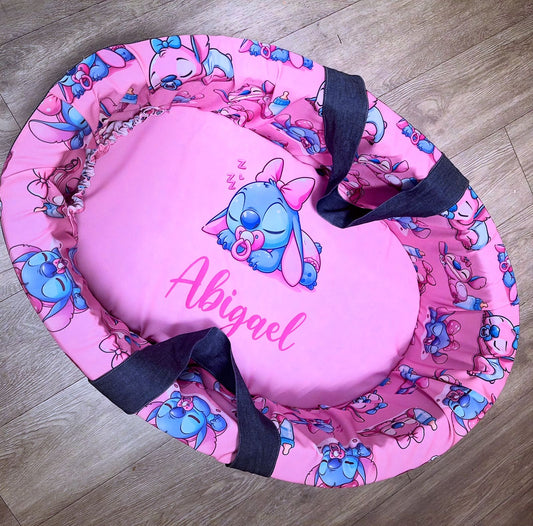 Carry Cot - Pink Stitch 01