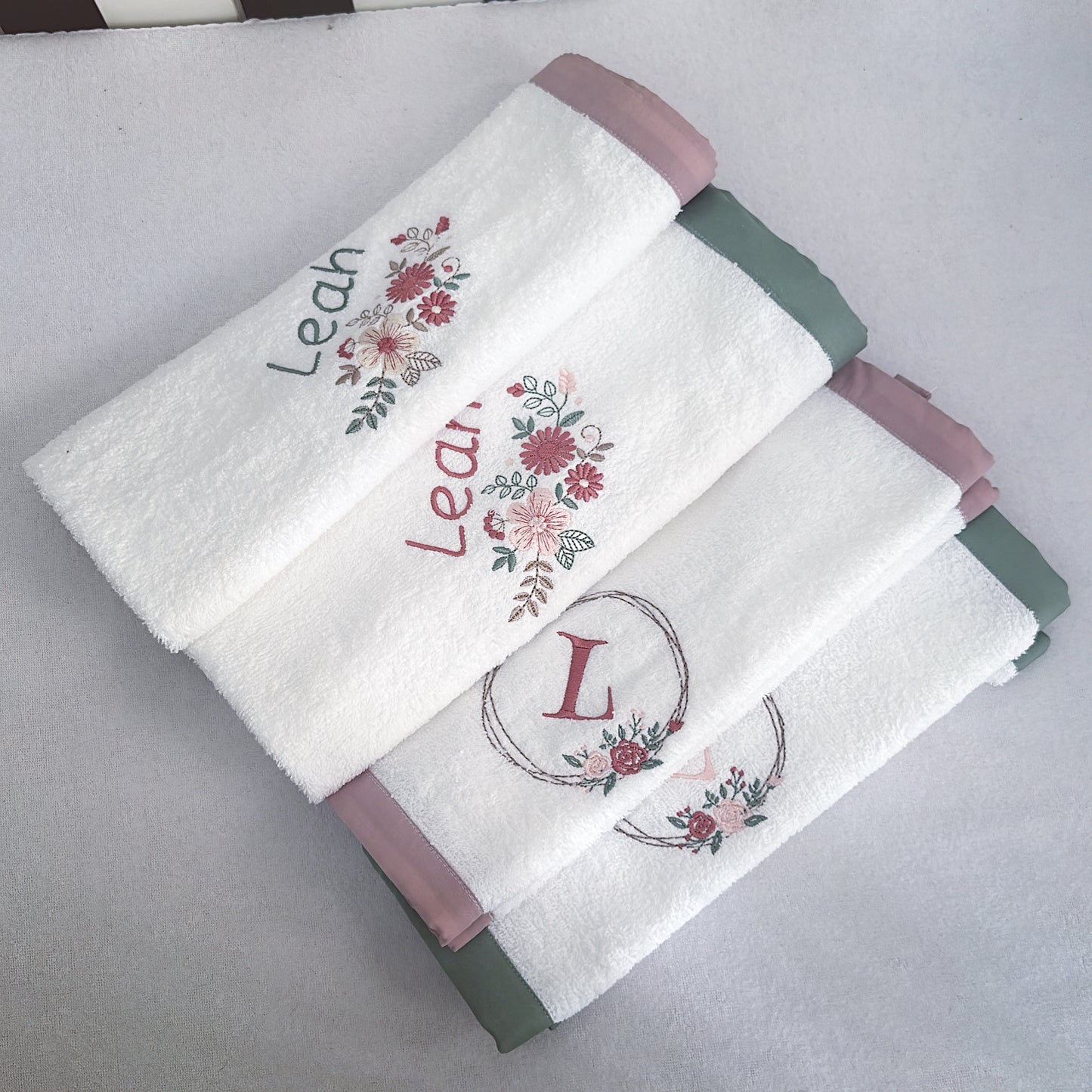 Burpcloths - Flowers 01
