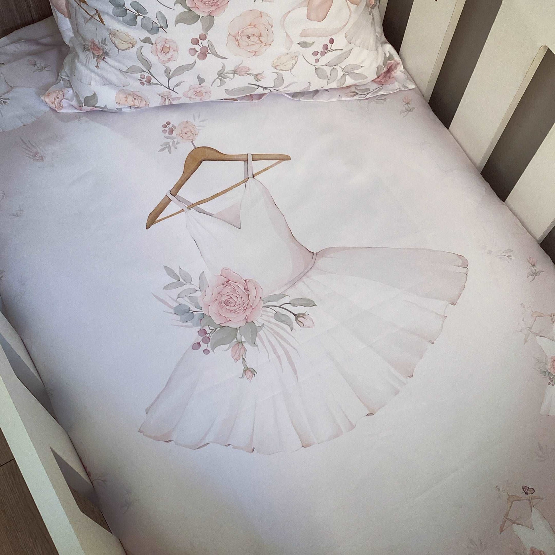 Cot Bedding - Pink Ballet Set 01