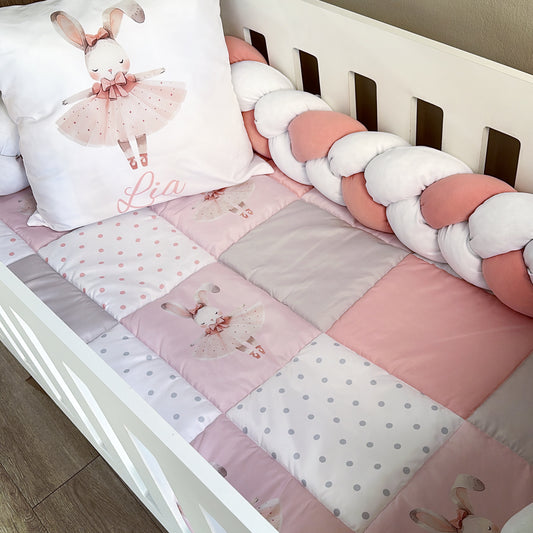 Cot Bedding - Pink Bunny Set 19