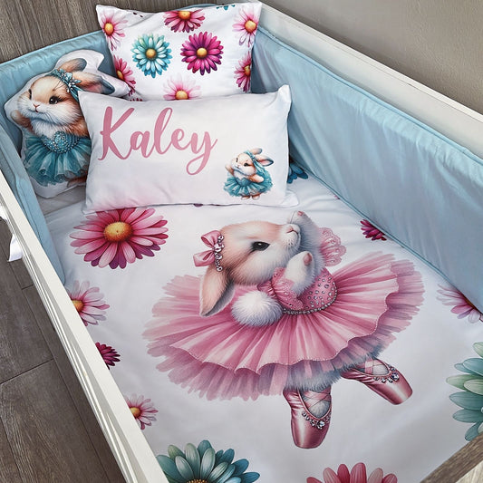 Cot Bedding - Pink Ballerina Set 05