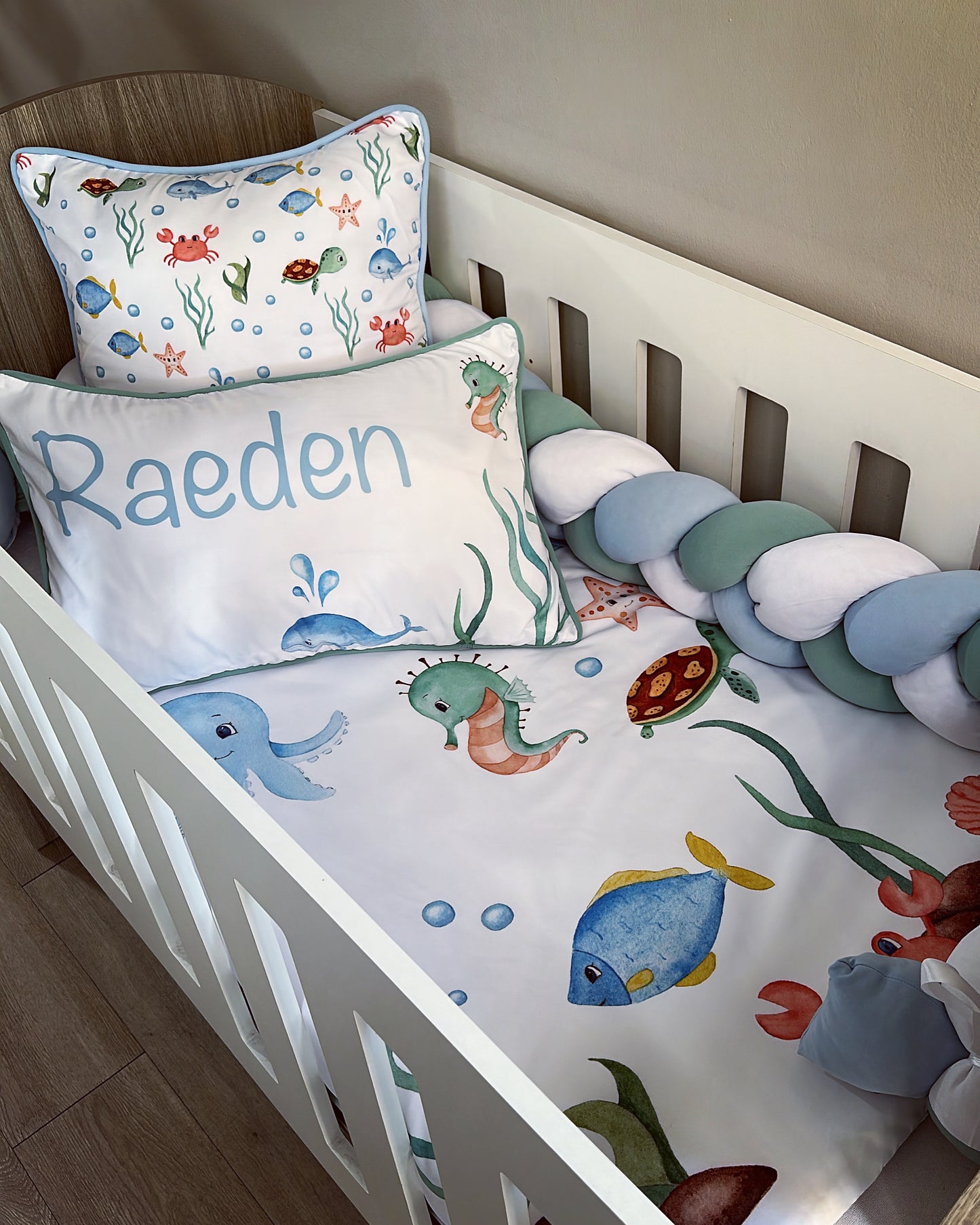 Cot Bedding - Blue Ocean Set 01