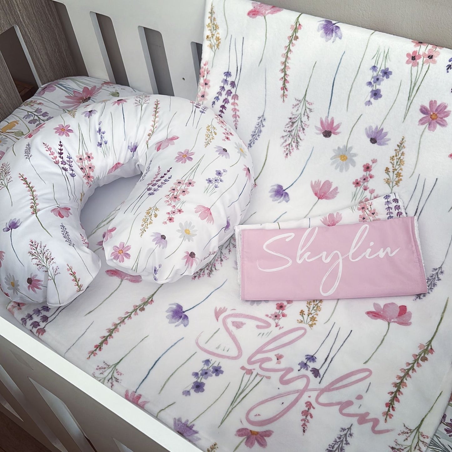 Cot Bedding - Flower Set 06