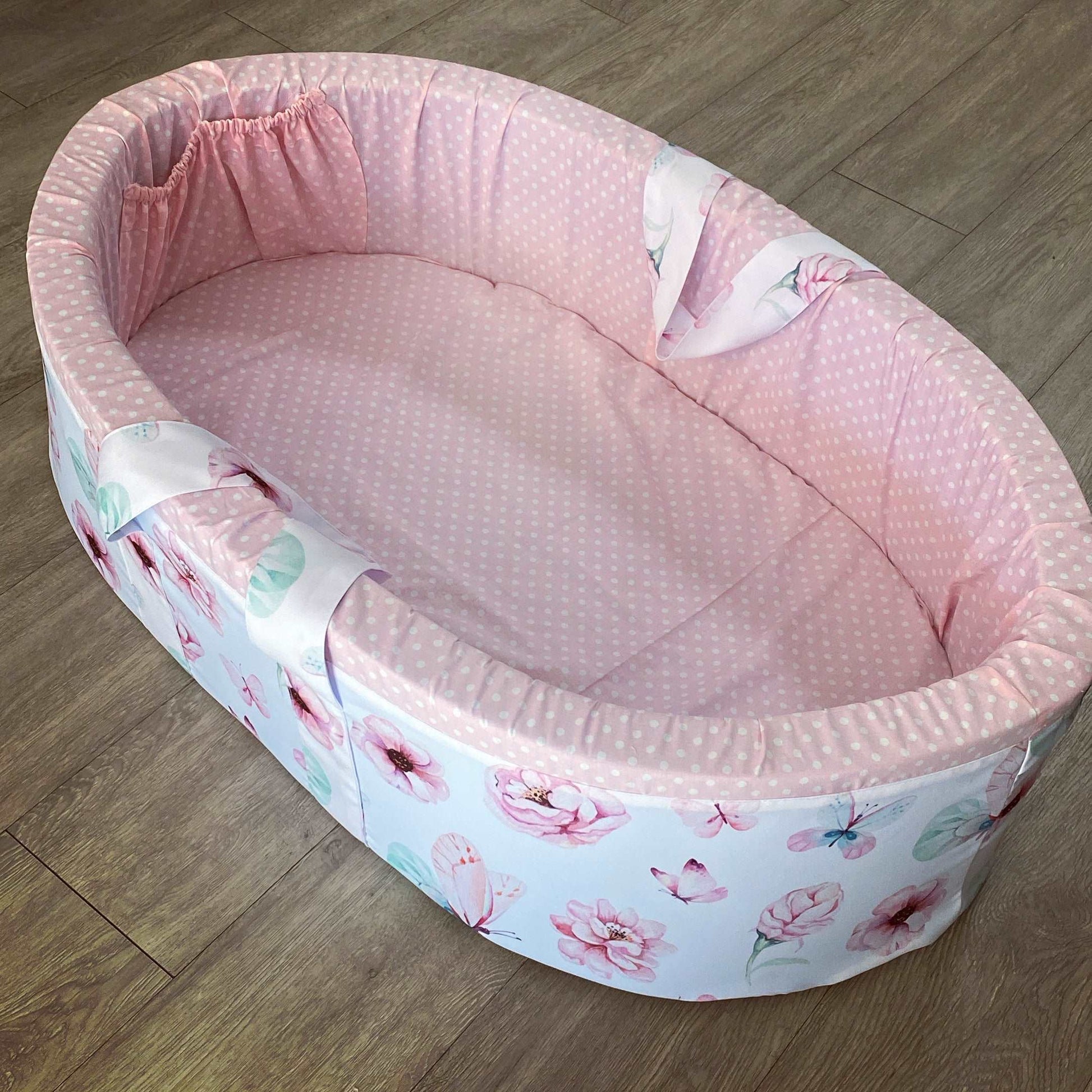 Cot Bedding - Pink Mint Butterfly Set 01