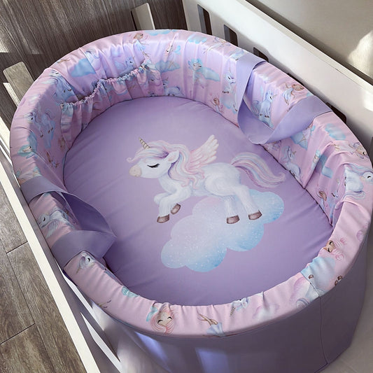 Carry Cot - Lilac Unicorn 02