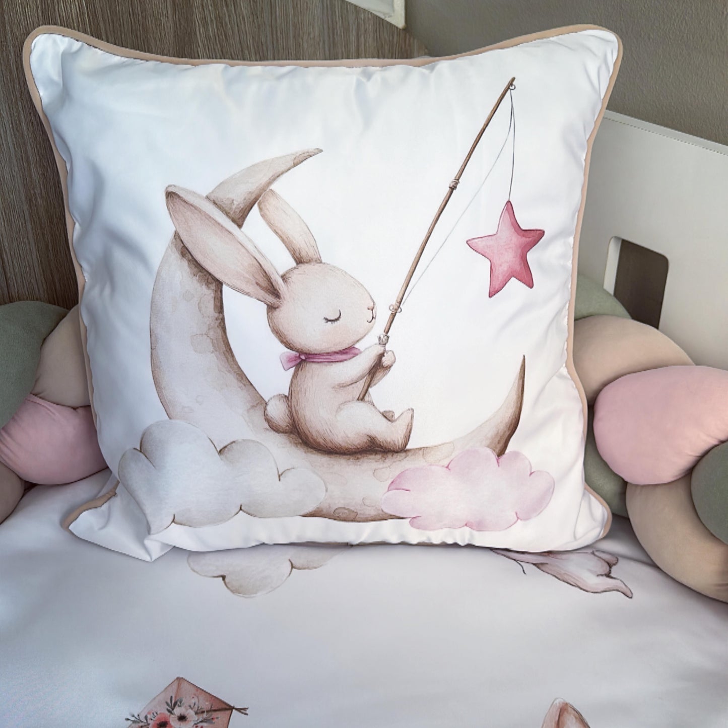 Cot Bedding - Pink Bunny Set 14