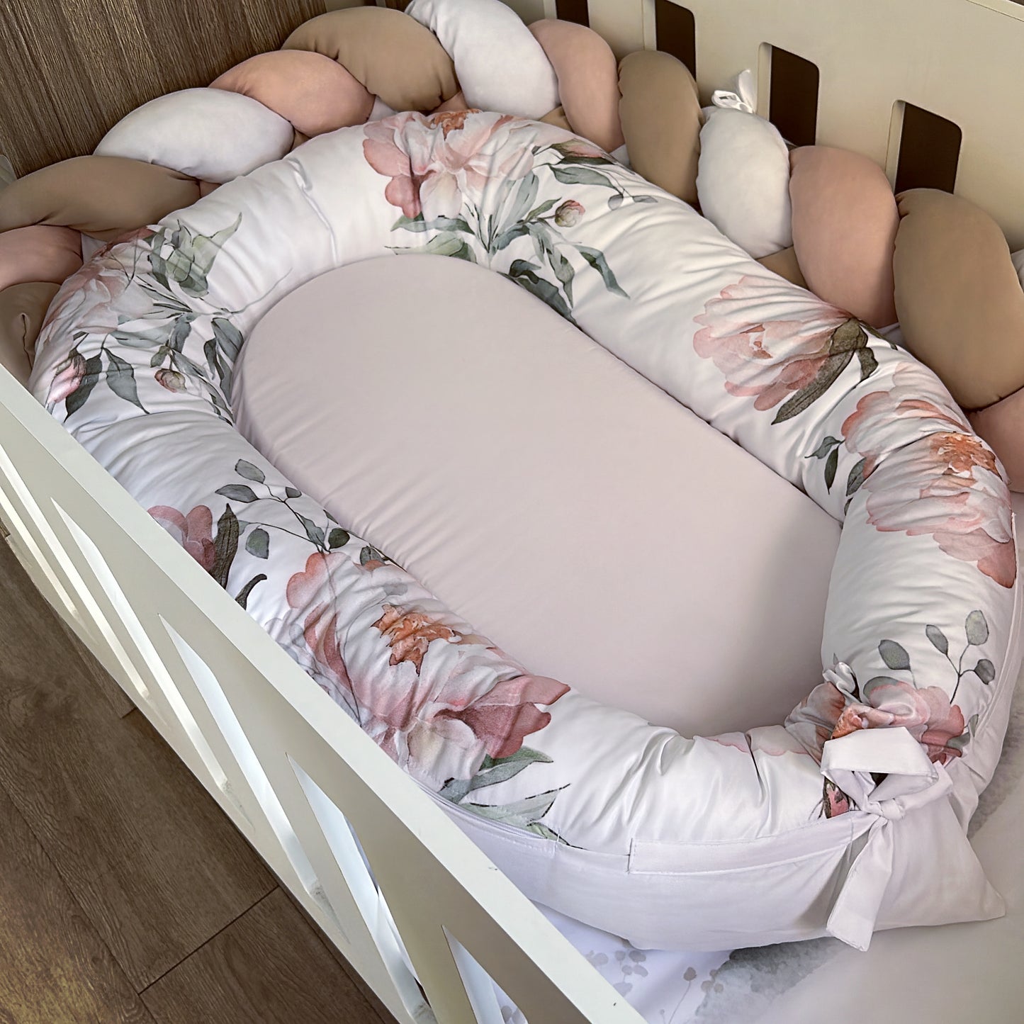 Cot Bedding - Pink Boho Rainbow Set 05