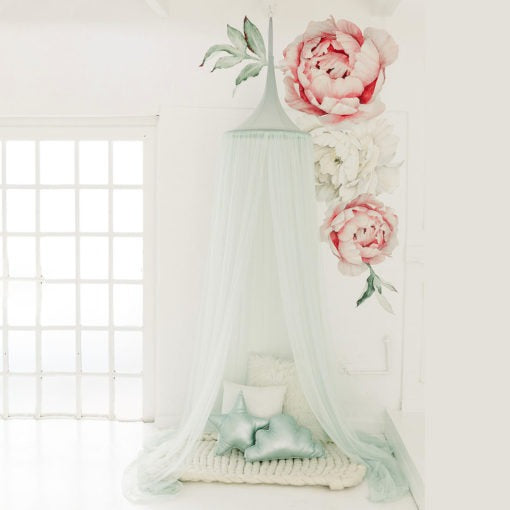 Hanging Tent Canopy Netting - Moss Green