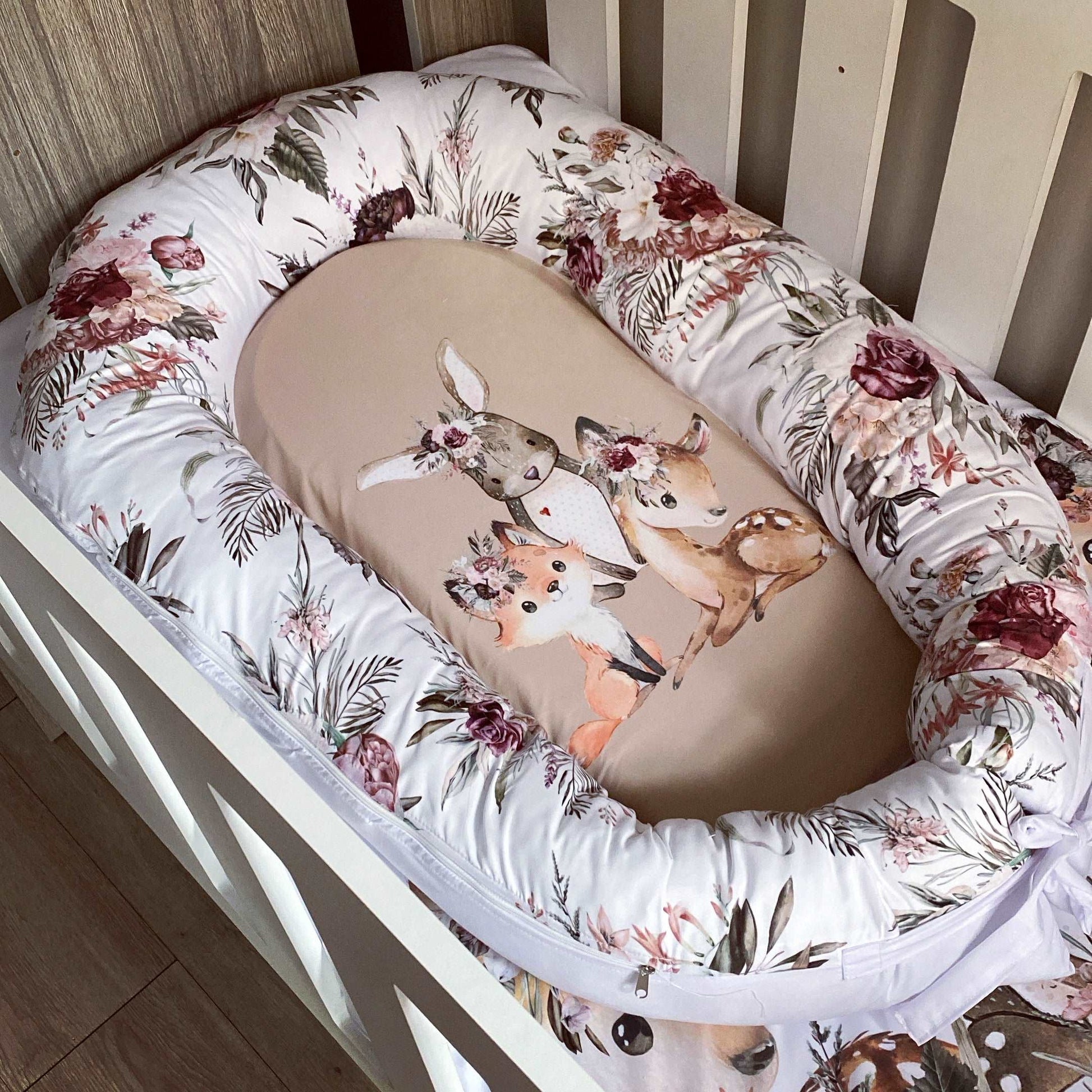 Cot Bedding - Pink Woodlands Set 01