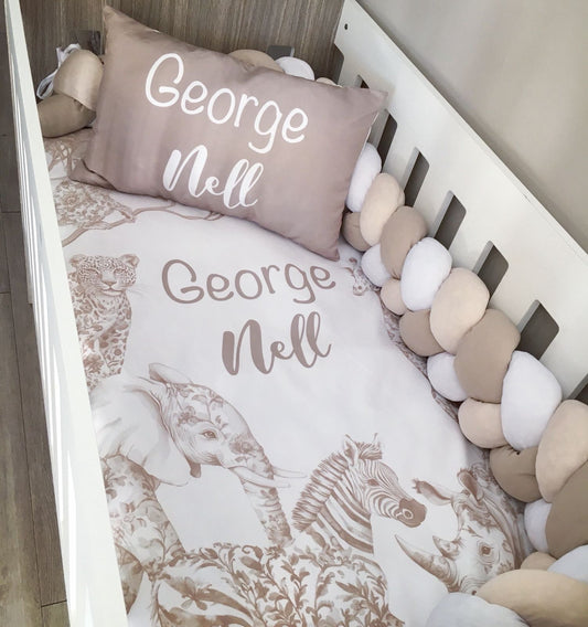 Cot Bedding - Stone Safari Set 05