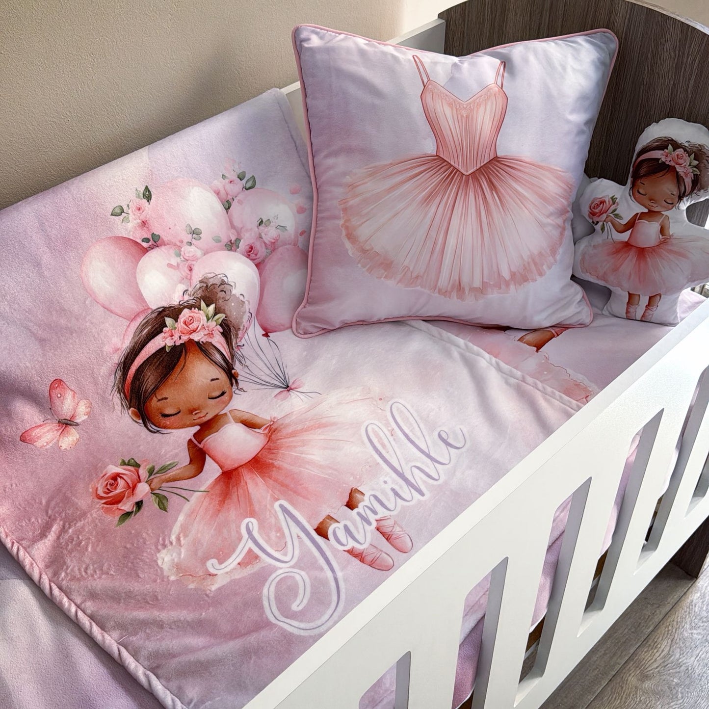 Cot Bedding - Pink Ballerina Set 06