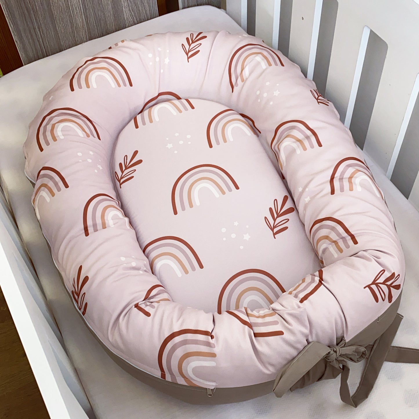 Cot Bedding - Pink Boho Rainbow Set 13
