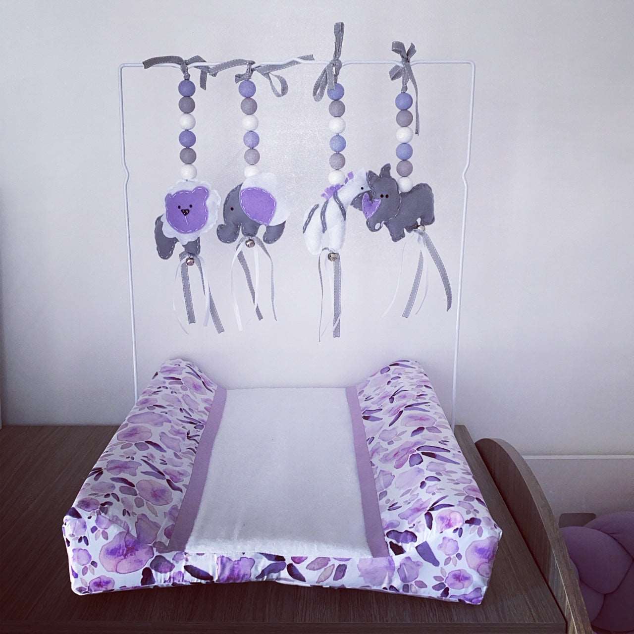 Cot Bedding - Lilac Safari Set 01