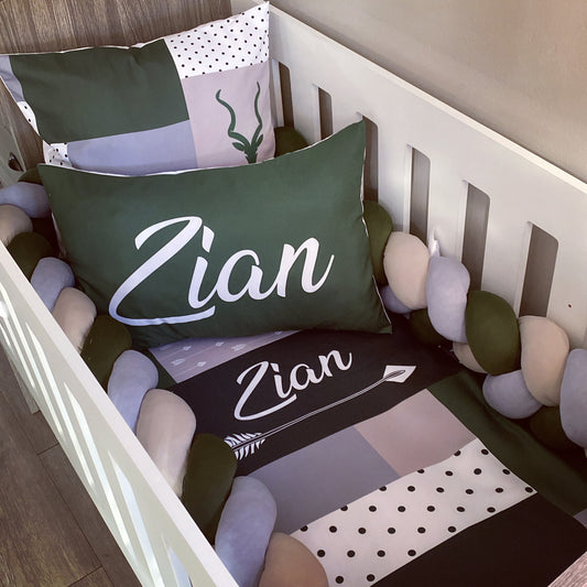 Cot Bedding - Wild and Free Set 02
