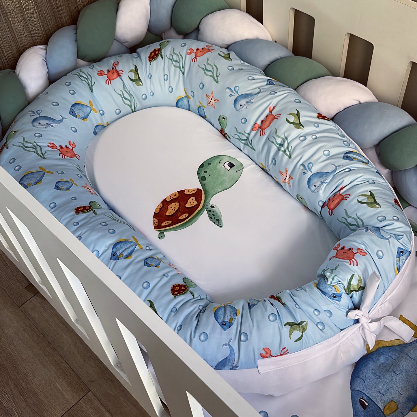 Cot Bedding - Blue Ocean Set 01