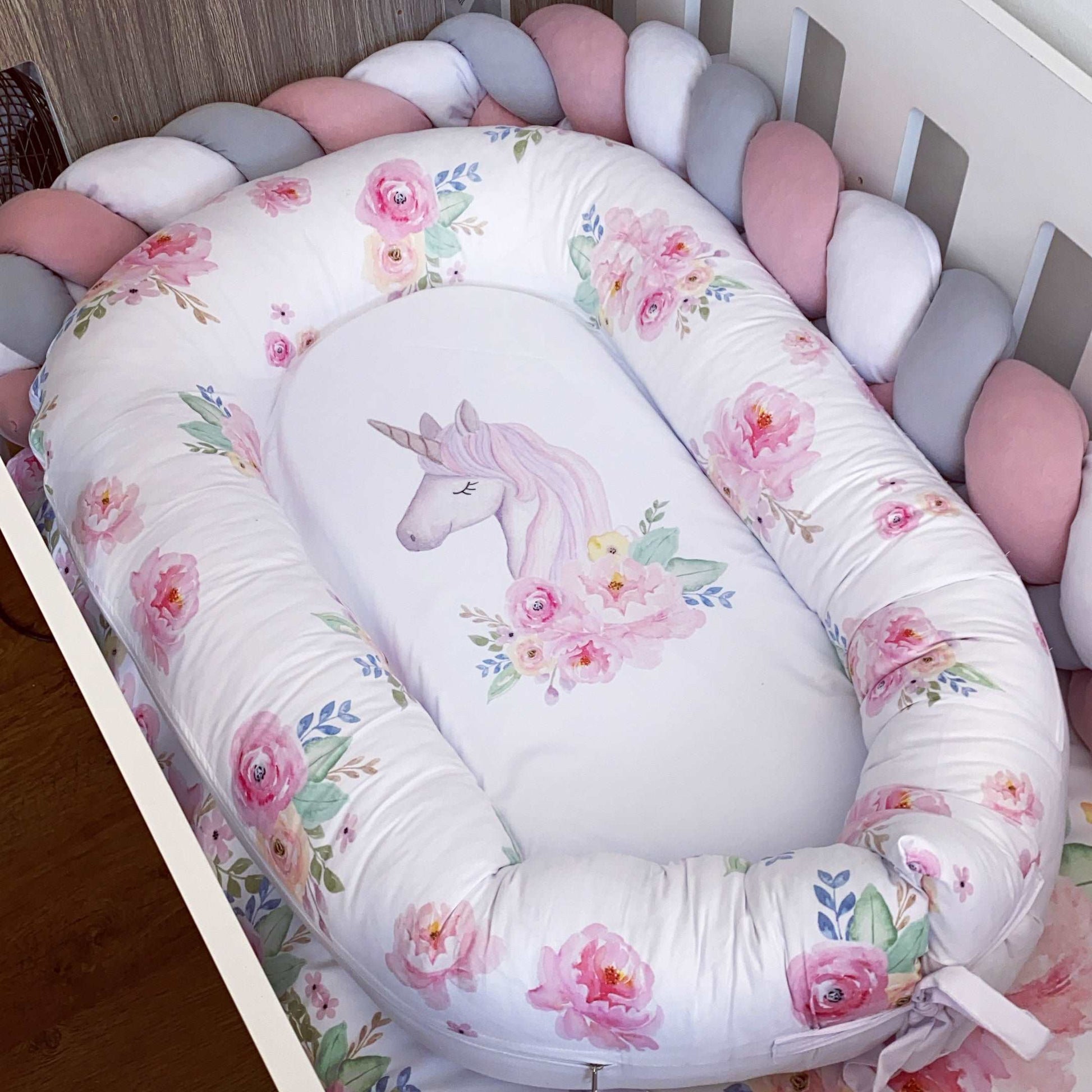 Cot Bedding - Pink Unicorn set 03