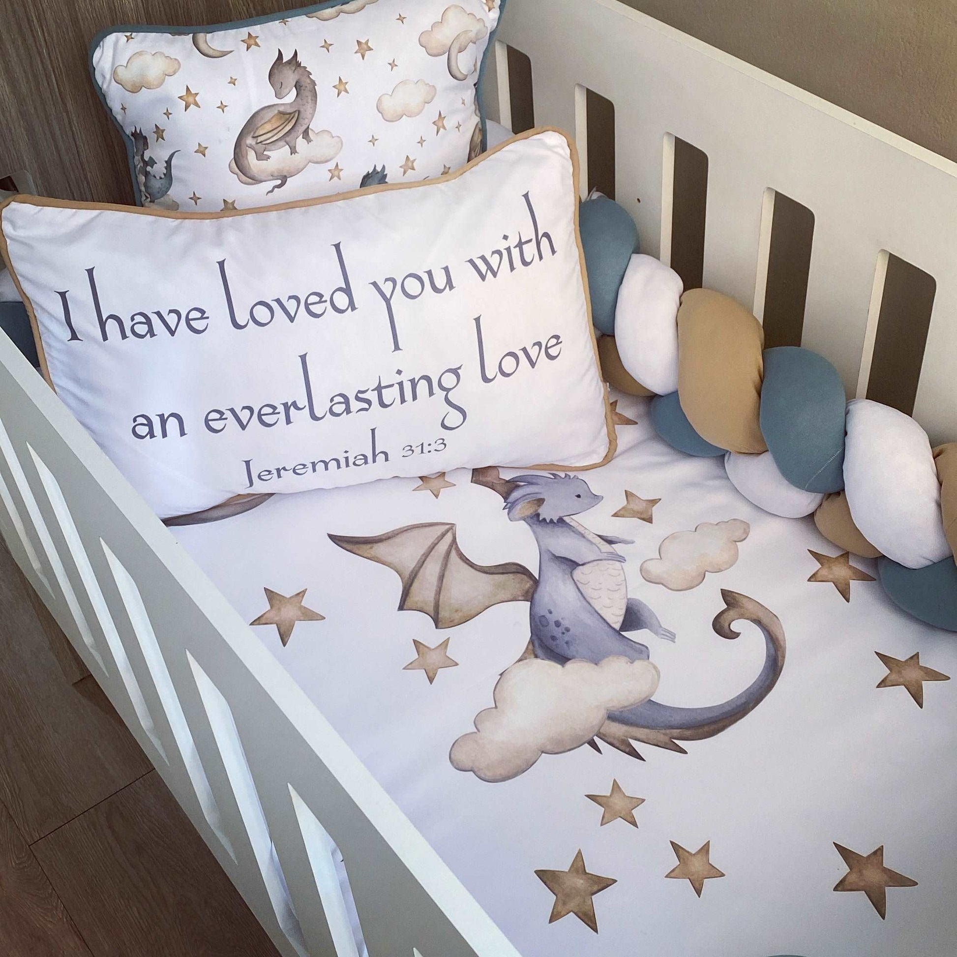 Cot Bedding - Dragon Set